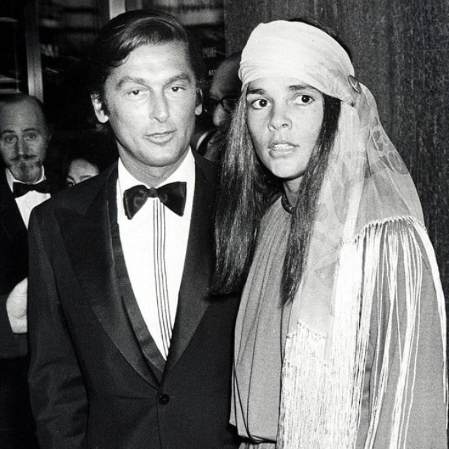 Ali MacGraw and her second husband Robert Evans.